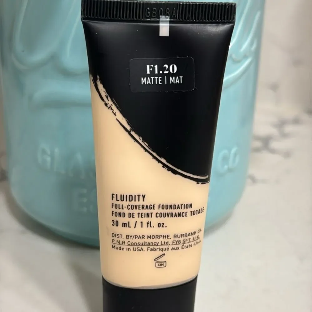 Morphe Fluidity Full-Coverage Foundation in shade F1.20 (Matte) 30ml 1fl oz